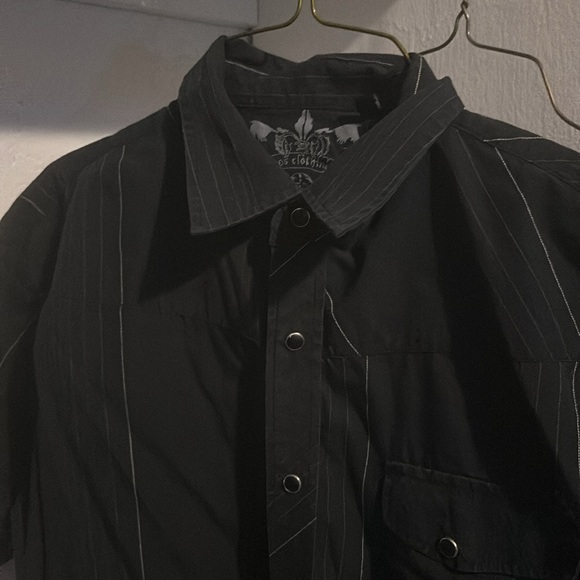 Collar Button-Up Micros Clothing, 70% Cotton, 30% Polyester - Picture 3 of 6